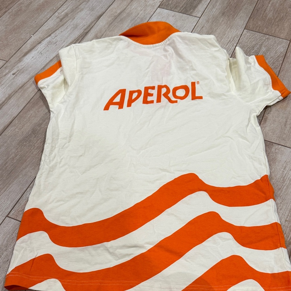 Aperol Orange and White Polo Shirt - Picture 5 of 5